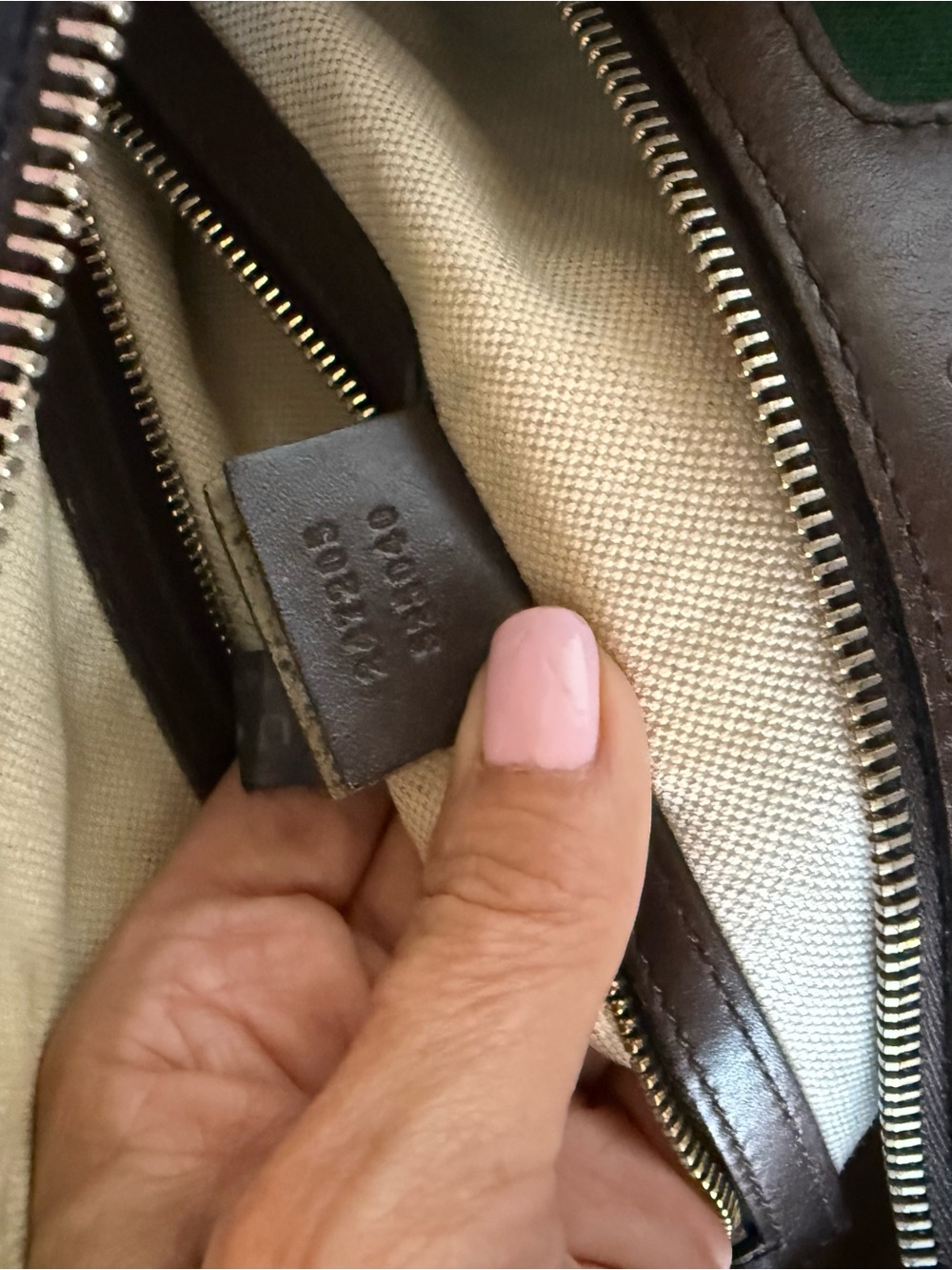 💯Auth! GUCCI Mono Canvas Boston Bag Green & Red Web Sherry Stripe Gold Hardware - Picture 14 of 17